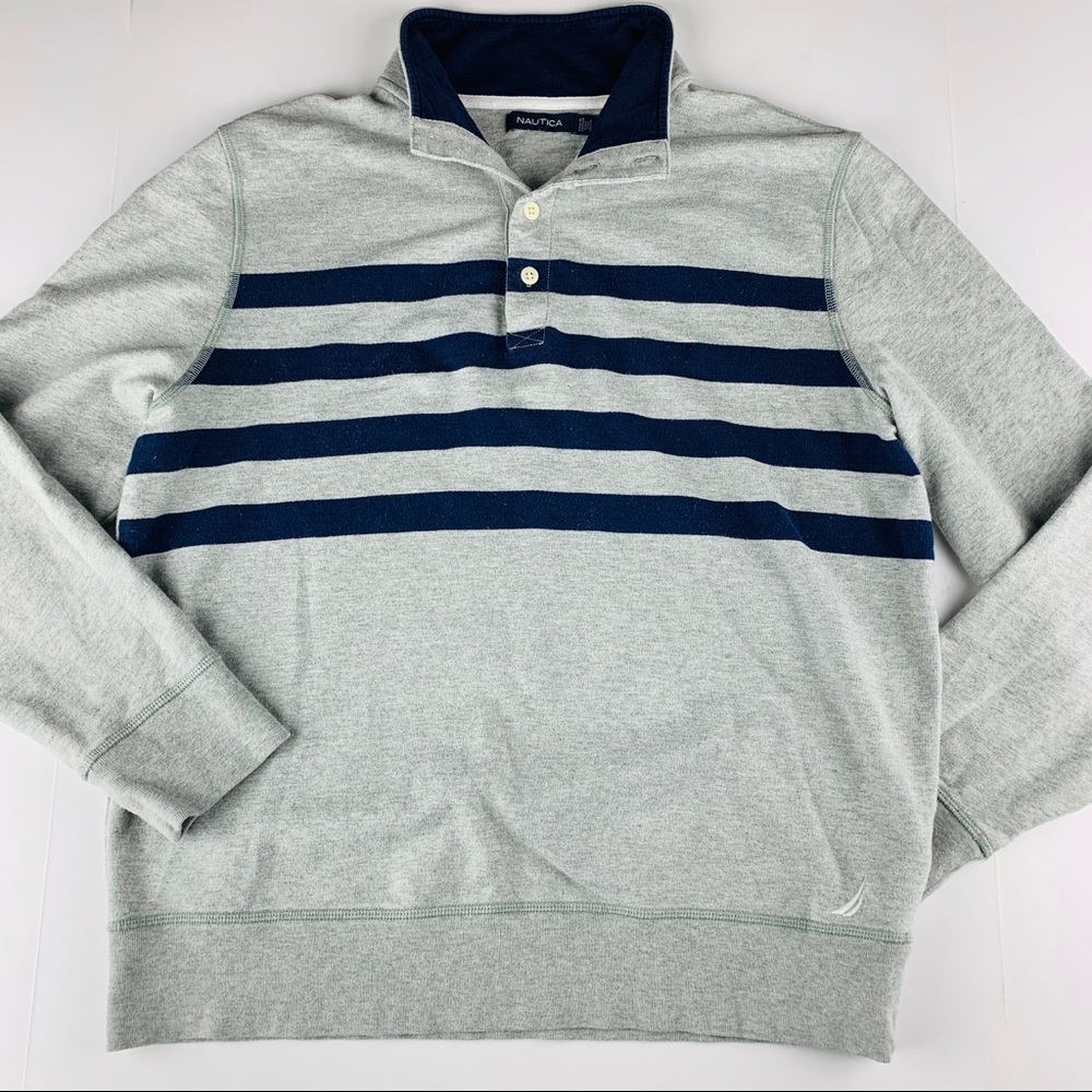 Nautica Pullover Striped Long Sleeve Sweater
